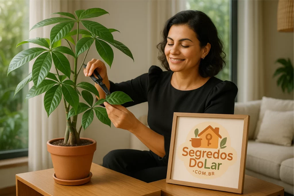 Segredos do Lar - Imagem Criada por IA Sora - Planta da Felicidade